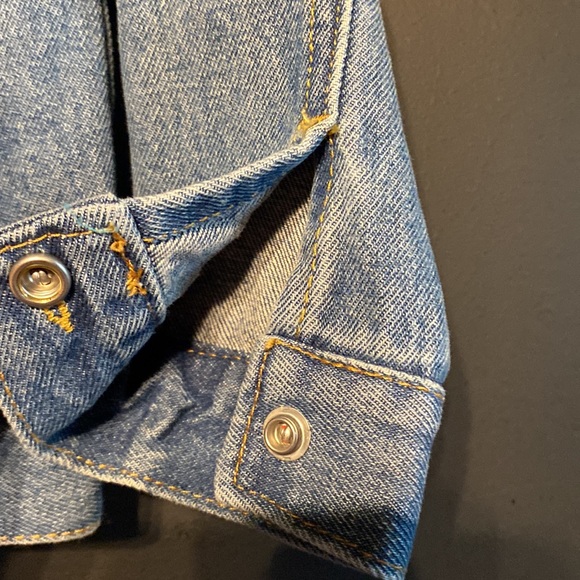Levi's Denim Trucker Jacket Infant Size 18 M Levi’s Jean Jacket Baby Jacket Blue - Picture 12 of 14